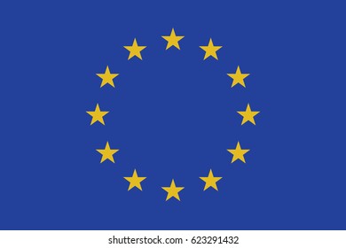 European Union vector flag, Illustration EPS 10