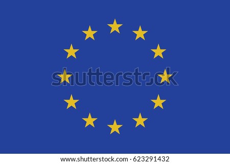 European Union vector flag, Illustration EPS 10