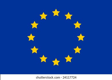 European Union-EU flag with exact dimensions and colours