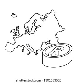 europen union map registered