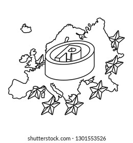 europen union map registered