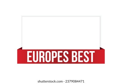 europes best Vector banner ribbon design