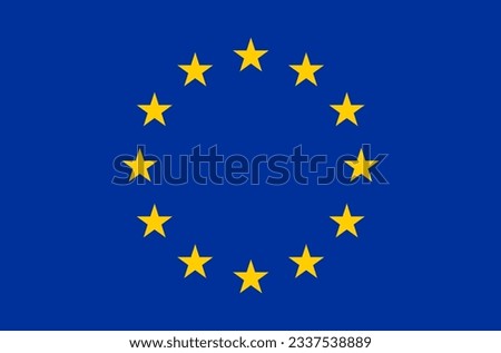 Europian Union Flag. Vector  Illustration
