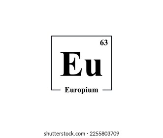 Europium-Icon-Vektorgrafik. 63 Europa der EU
