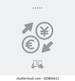 Euro/Yuan - Foreign currency exchange icon 