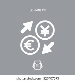 Euro/Yuan - Foreign currency exchange icon 