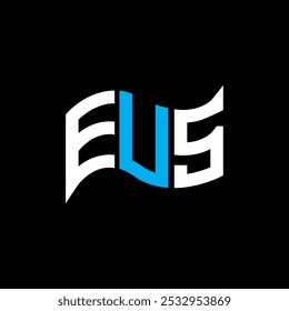 EUS logo design, EUS simple and modern logo. EUS luxurious alphabet design  