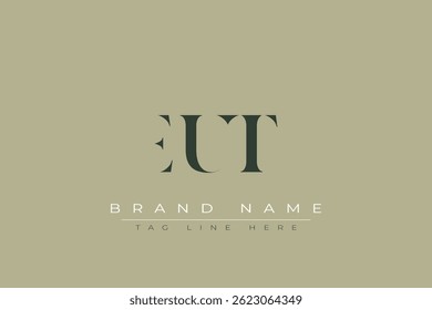 EUT abstract letter logo design. This logo is designed by three abstract letters.
