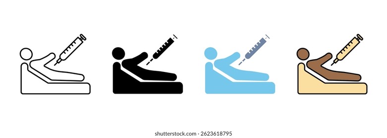 euthanasia concept line icon. Simple element illustration. euthanasia outline symbol design.