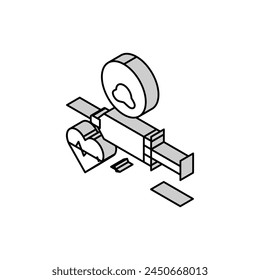 euthanasia pet isometric icon vector. euthanasia pet sign. isolated symbol illustration