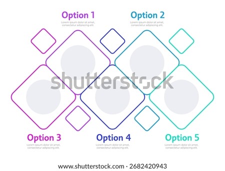 EV benefits infographic template. Clean transport development. Electric vehicle. Data visualization with 5 steps. Empty process vector design. Editable blank options info graphics
