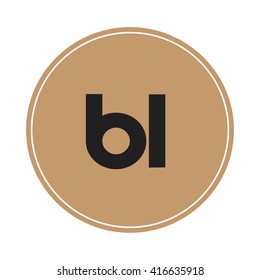 ev brown letters ,abstract background logo, design identity in circle, alphabet letter