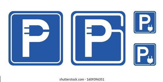 EV charge charging point area, cable battery e bike station. For electric ebike scooter logo. Vector bicycle icon. Parking for plug or unplug bikes or car symbol. Pinpoint, pin location. ev charger.