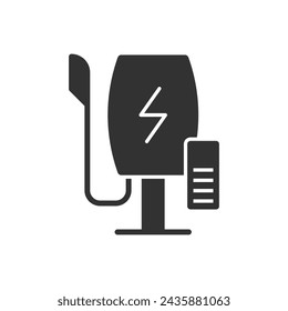 Símbolo de icono de nivel de batería del cargador Ev