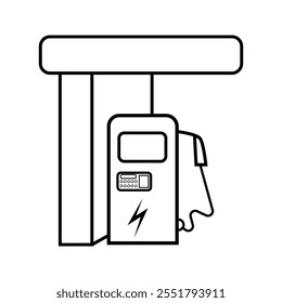 EV Charger Icons.on whitebackground.color editable