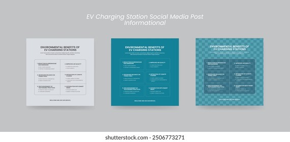 EV charging station social media post, social media post for ev charging marketing, promotional
Set of social media posts for e-commerce, EV charging station, renewable energy social media post EPS