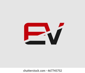 EV company linked letter logo
