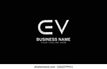 EV initial logo | initial based abstract modern minimal creative logo, vector template image. luxury logotype logo, real estate homie logo. typography . initials.