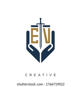 ev logo design vector icon design
