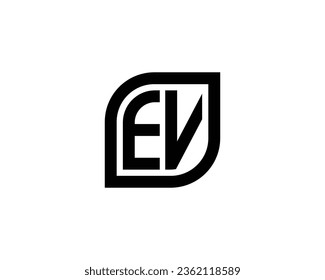 Plantilla vectorial de diseño de logotipo EV