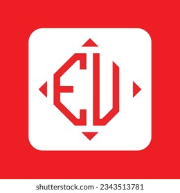 EV modern initial monogram logo design vector. It will be suitable for which company or brand name start those initial.