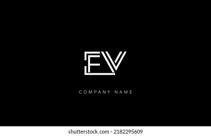 EV, VE Abstract Letters Logo Monogram