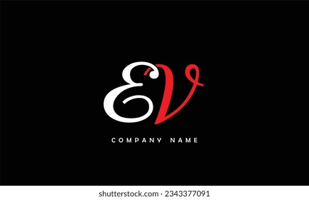 EV, VE Abstract Letters Logo Monogram