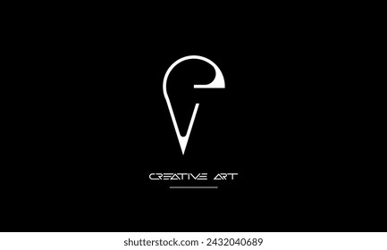 EV, VE, E, V abstract letters logo monogram