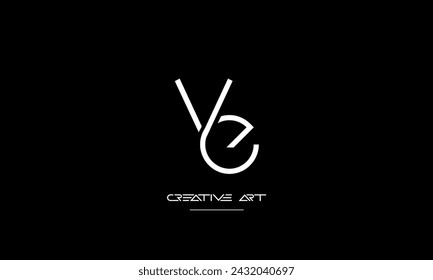 EV, VE, E, V abstract letters logo monogram