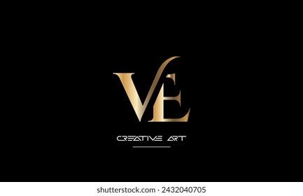 EV, VE, E, V abstract letters logo monogram