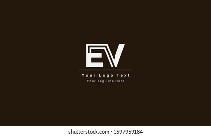 EV VE letter logo. Unique attractive creative modern initial EV VE E V initial based letter icon logo