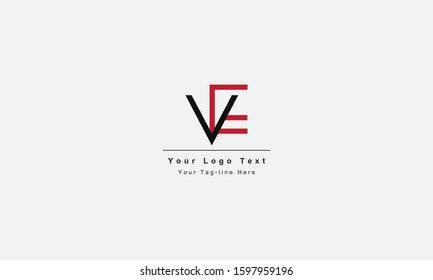 EV VE letter logo. Unique attractive creative modern initial EV VE E V initial based letter icon logo