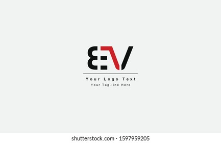 EV VE letter logo. Unique attractive creative modern initial EV VE E V initial based letter icon logo
