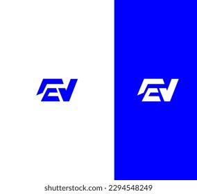 EV, VE letter modern branding logo