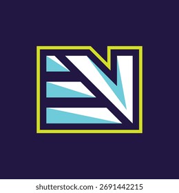 ev vektor abstrakte logo modern stil