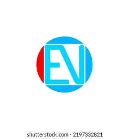 EV-Vektorlogo für Ihr Unternehmen