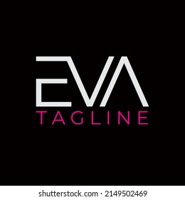 EVA lettering logo is simple, easy to understand and authoritative