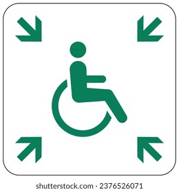 Evacuation assembly area sign and labels