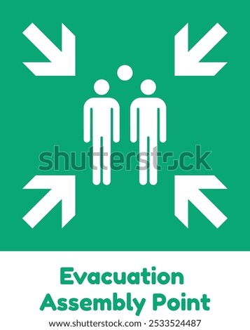 Evacuation Assembly Point from iso7010 sign