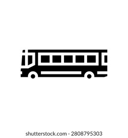 evacuation bus glyph icon vector. evacuation bus sign. isolated symbol illustration