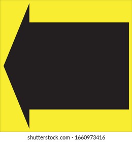 Evacuation direction arrows for emergencies