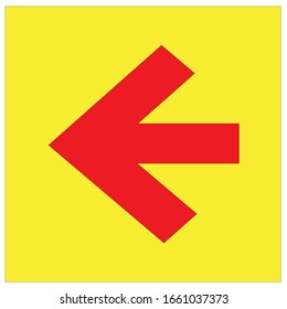 Evacuation direction arrows for emergencies