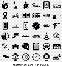 Evacuation icons set. Simple style of 36 evacuation vector icons for web for any design