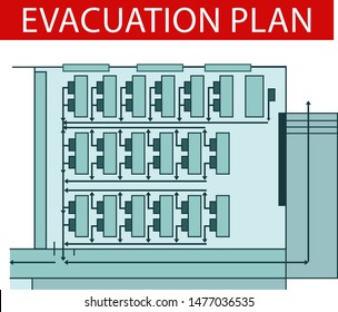 Evacuation Plan. The Room. School Evacuation Plan