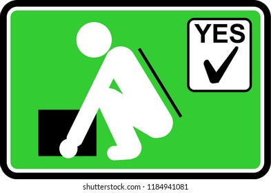 evacuation, sign vector