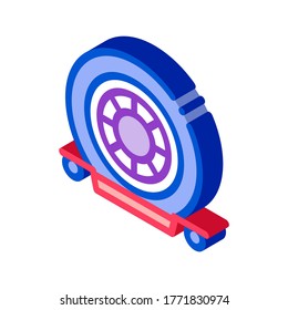 Evacuation Tool Icon Vector. Isometric Evacuation Tool sign. color isolated symbol illustration