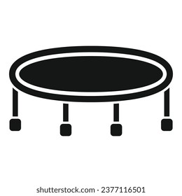Evakuierungstrampolin Symbol einfache Vektorgrafik. Gleitgefahr. Treppengehäuse