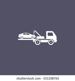 evacuator icon with car