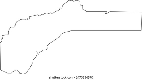evada county map in the state of California