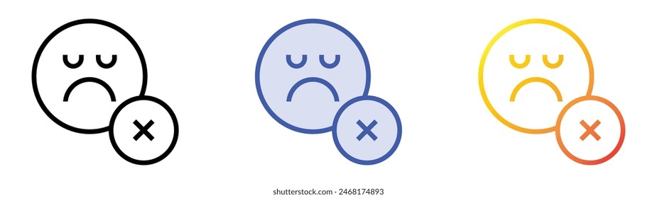 evaluate icon. Linear, Blue Fill and Gradient Style Design Isolated On White Background